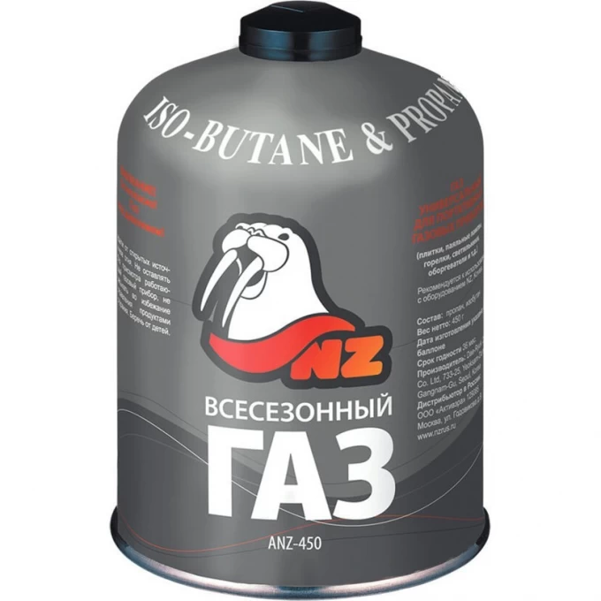 Баллон газовый резьбовой NZ 450 g ANZ-450 Баллон газовый резьбовой NZ 450 g ANZ-450